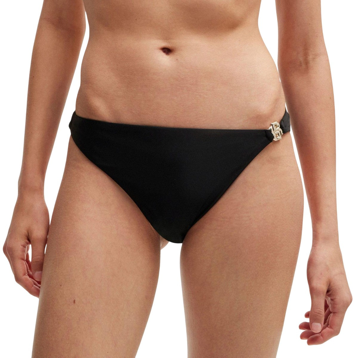 Black - Lifestyle - Boss Womens-Ladies Monogram Lined Bikini Bottoms