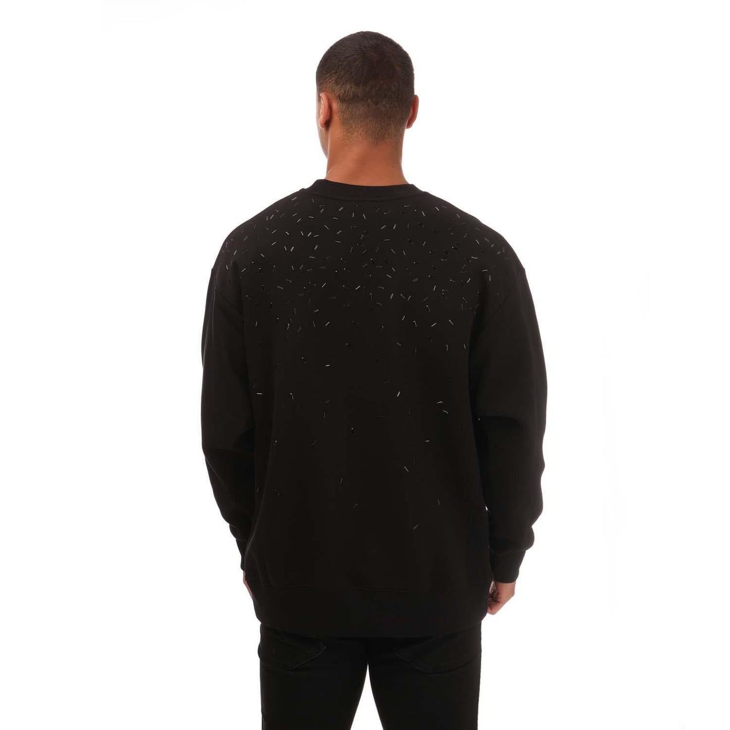 Black - Back - Armani Mens Sweatshirt