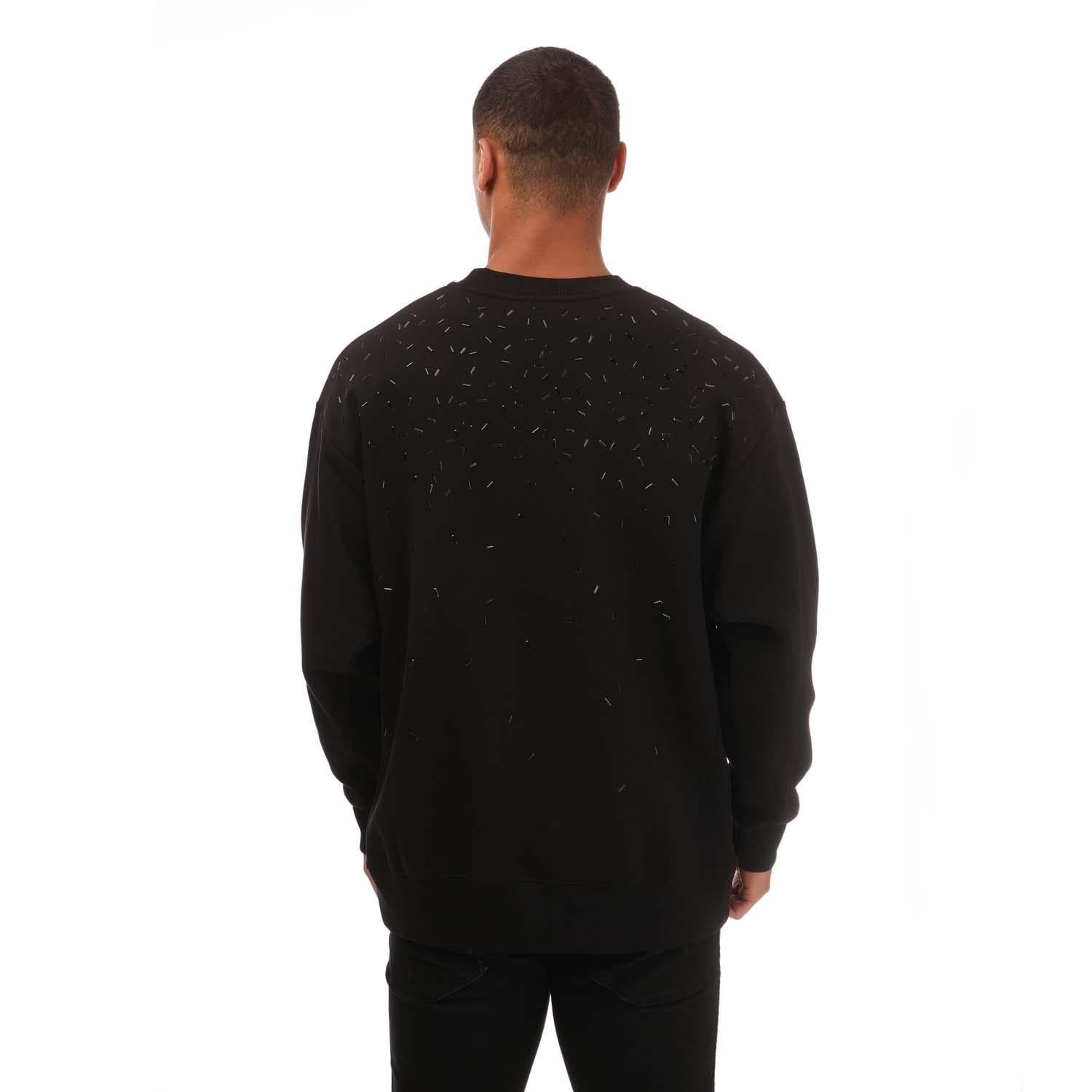 Black - Back - Armani Mens Sweatshirt