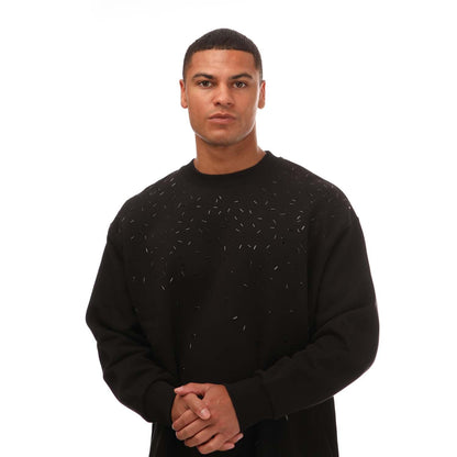 Black - Side - Armani Mens Sweatshirt