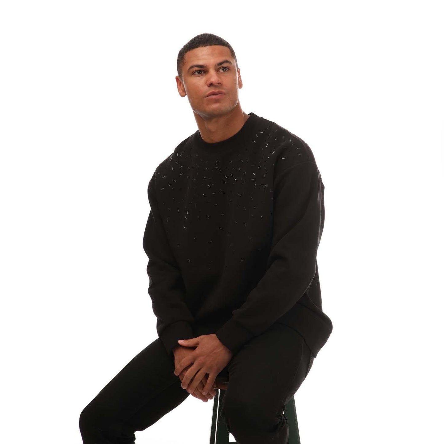 Black - Pack Shot - Armani Mens Sweatshirt