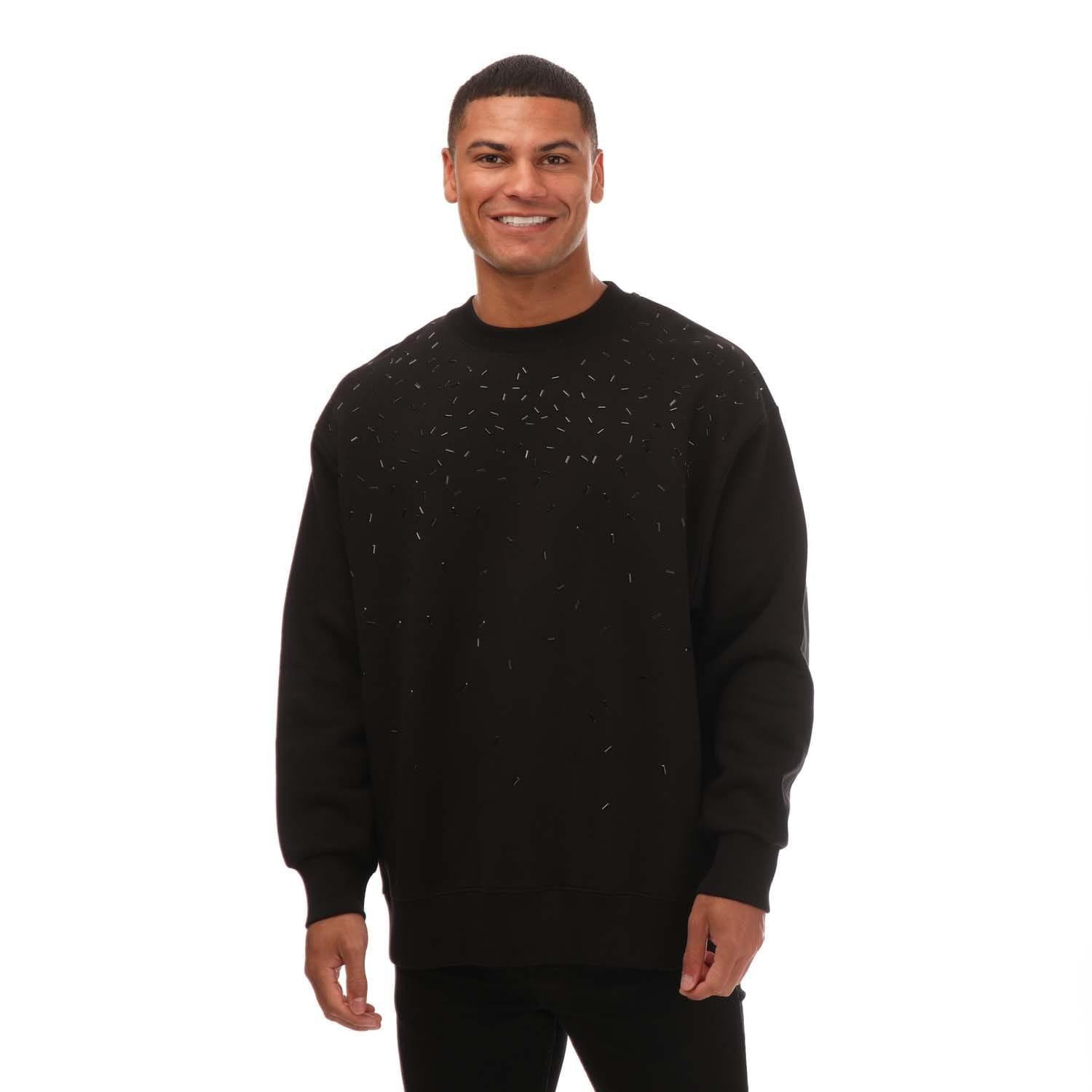 Black - Front - Armani Mens Sweatshirt