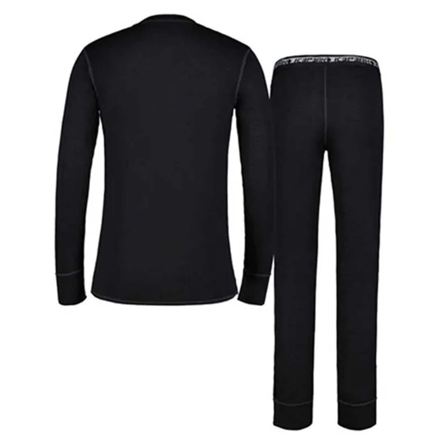 Black - Back - Icepeak Womens-Ladies Iveye Base Layer Set