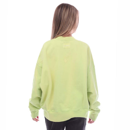 Yellow - Back - Off-White Womens-Ladies Laundry Over Crew Neck Sweatshirt
