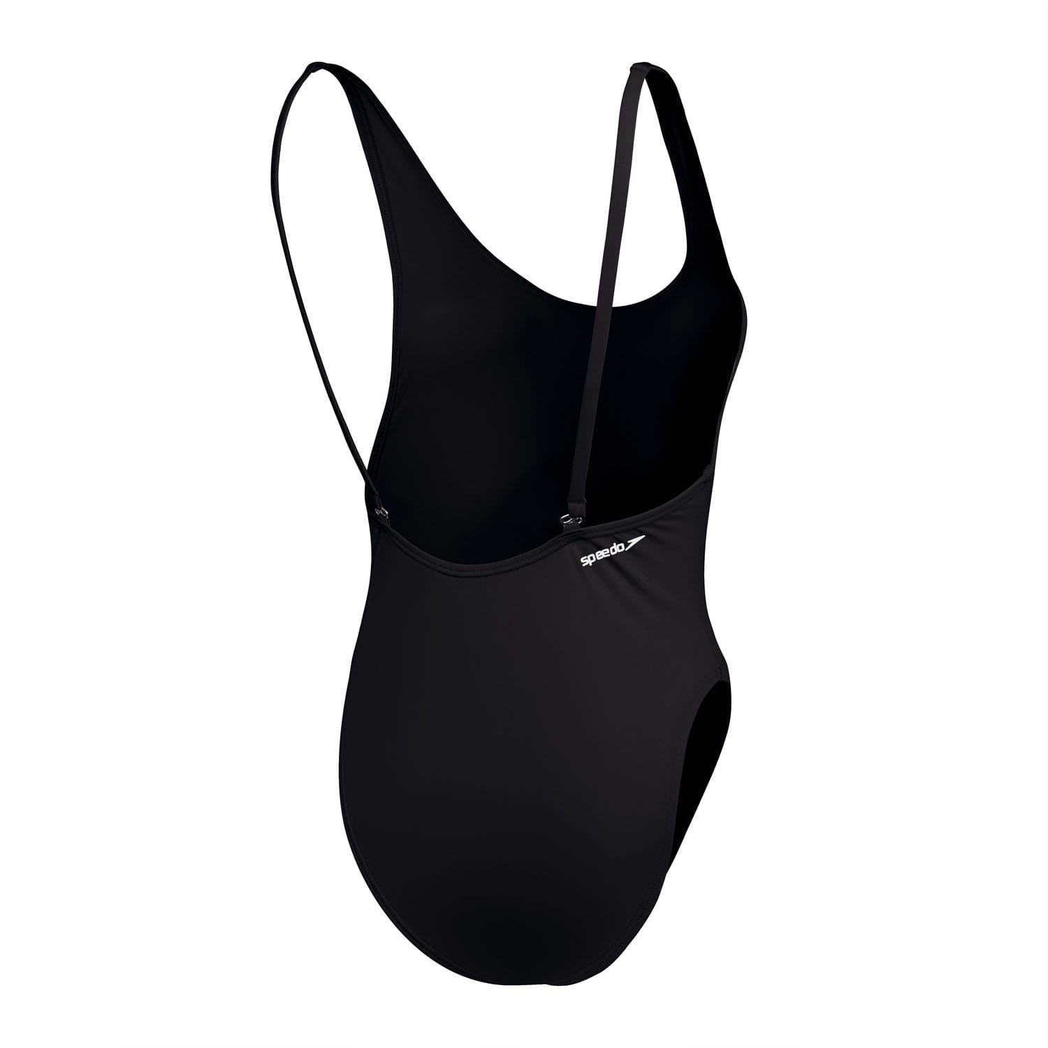 Black - Back - Speedo Womens-Ladies Flu3nte One Piece Swimsuit