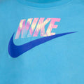 Blue-Pink - Side - Nike Girls Futura Digital Print T-Shirt