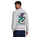 Grey - Back - Lyle & Scott Mens Thistle Back Print Sweatshirt