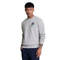 Grey - Lifestyle - Lyle & Scott Mens Thistle Back Print Sweatshirt