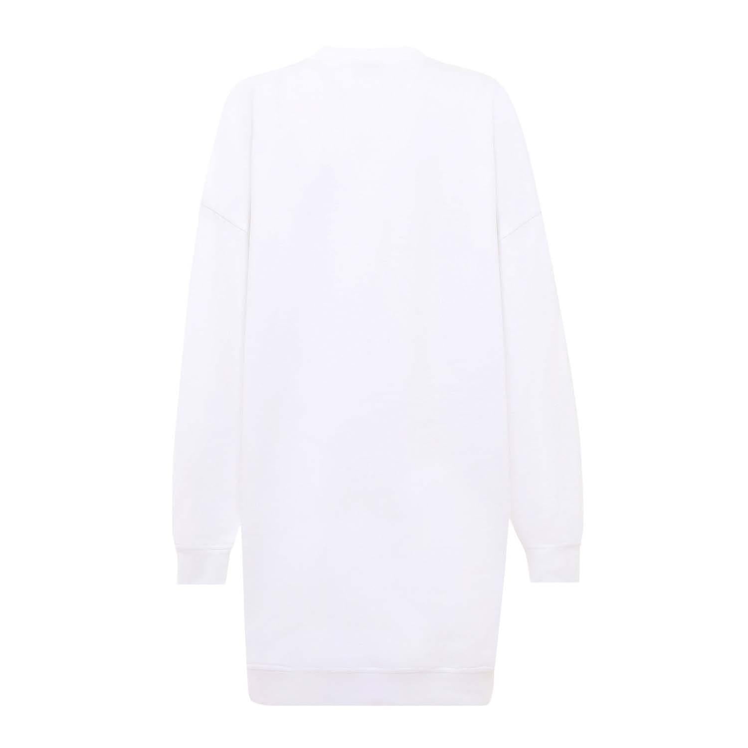 White - Back - Diesel Mens D-Robbie-Div Oversized Sweatshirt