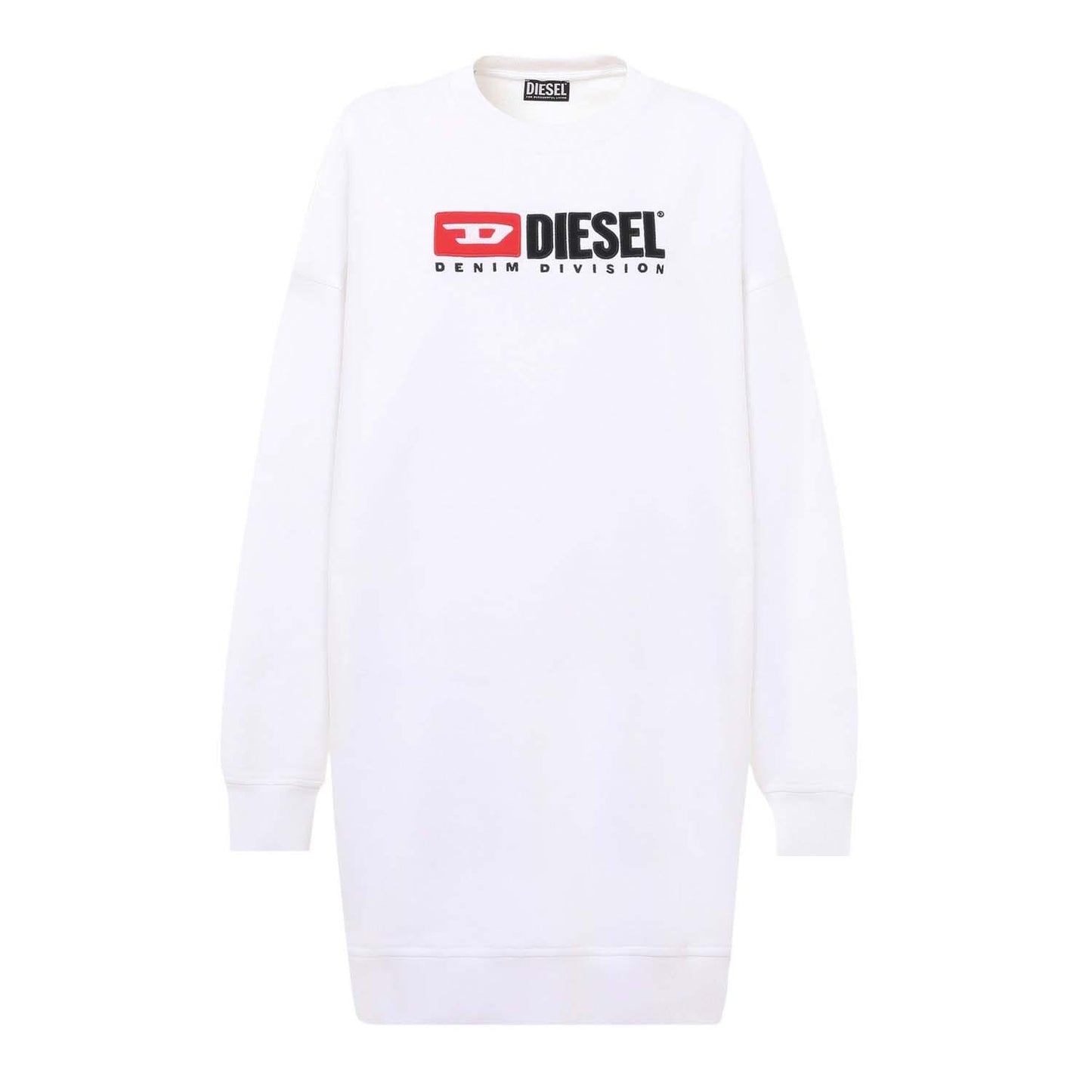 White - Front - Diesel Mens D-Robbie-Div Oversized Sweatshirt
