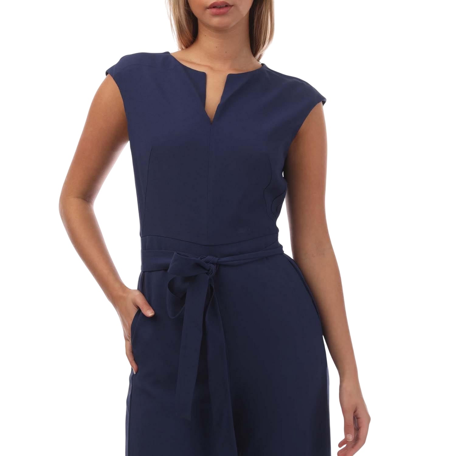Dark Blue - Side - Boss Womens-Ladies Dimpa1 Jumpsuit