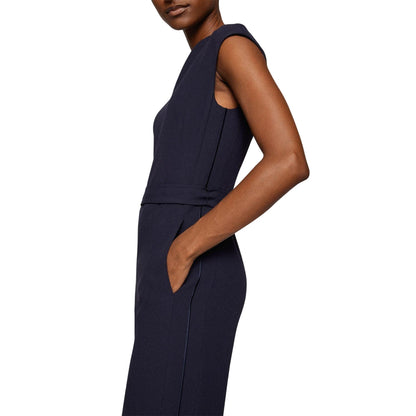Blue - Lifestyle - Boss Womens-Ladies Dimpa1 Jumpsuit