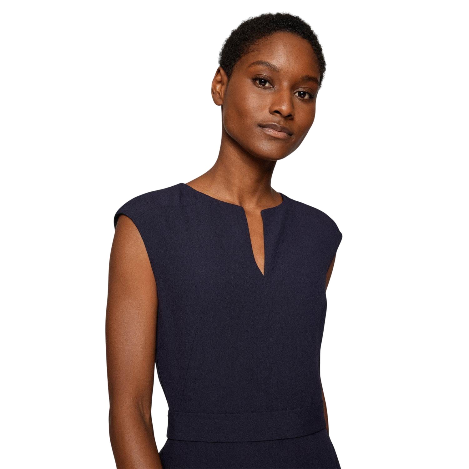 Blue - Side - Boss Womens-Ladies Dimpa1 Jumpsuit