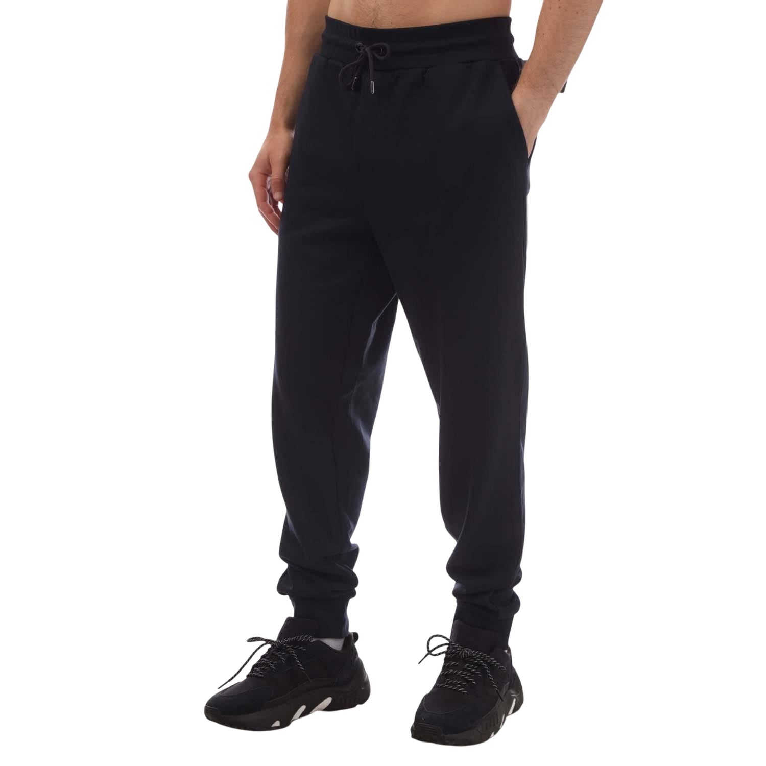 Dark Blue - Side - Boss Mens Lamont 79 Jogging Bottoms