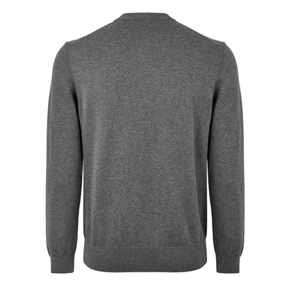 Light Grey - Back - Hugo Boss Mens Kanovano Cotton Cashmere Sweatshirt
