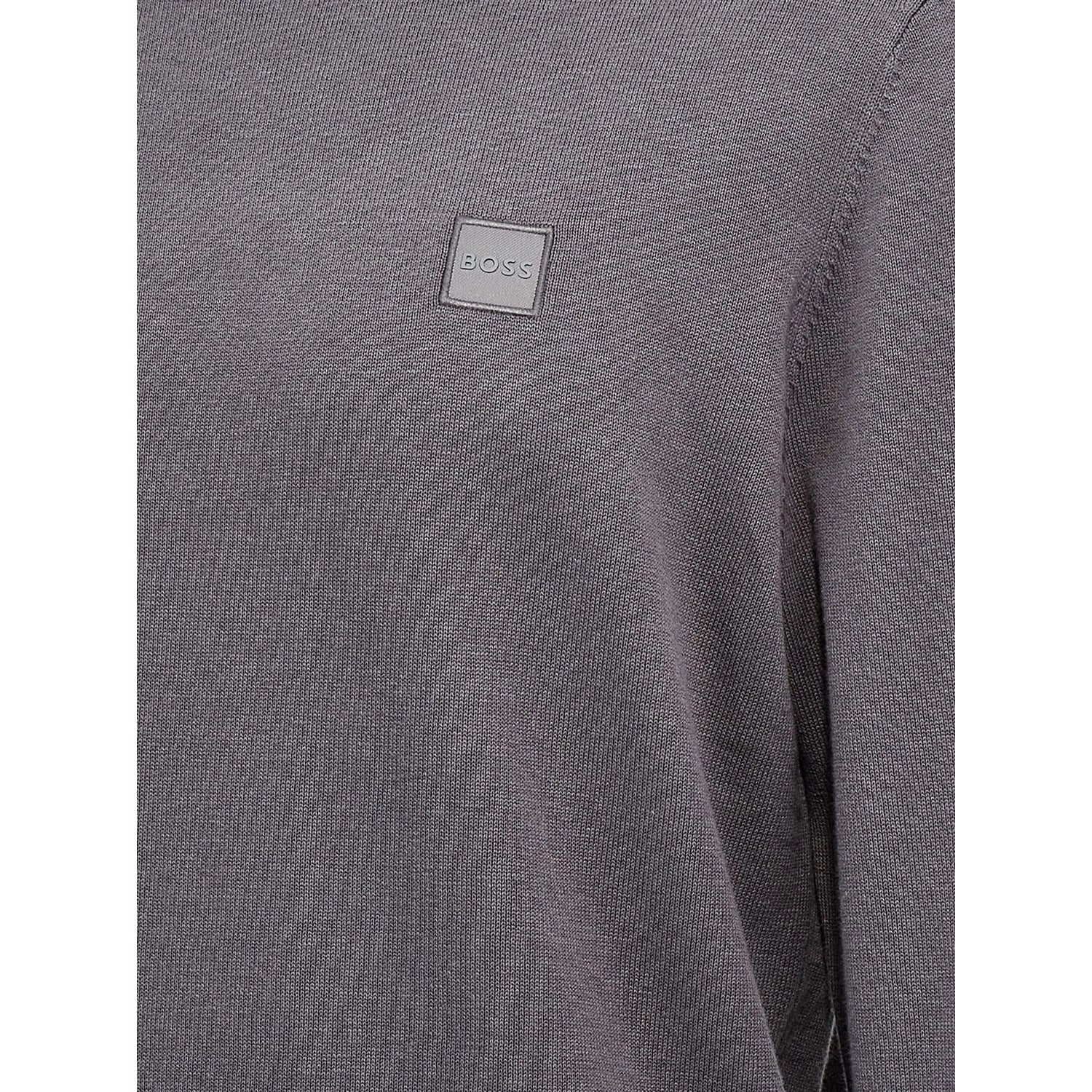 Light Grey - Lifestyle - Hugo Boss Mens Kanovano Cotton Cashmere Sweatshirt
