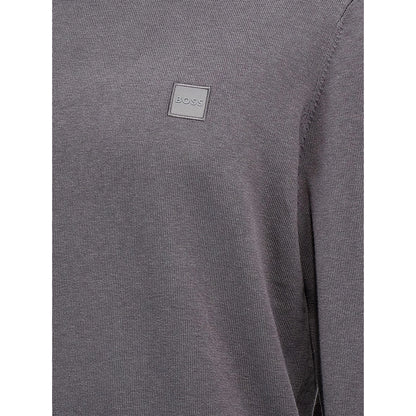 Light Grey - Lifestyle - Hugo Boss Mens Kanovano Cotton Cashmere Sweatshirt