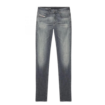 Black-Grey - Front - Diesel Mens 1979 Sleenker Low Rise Skinny Jeans
