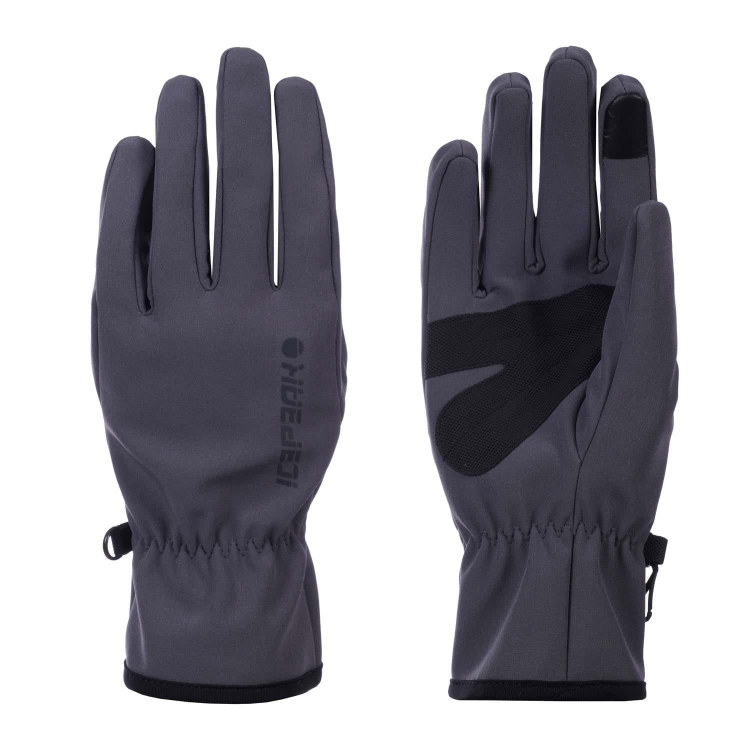 Grey - Side - Icepeak Unisex Adult Hustonville Gloves