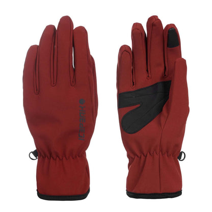 Red - Side - Icepeak Unisex Adult Hustonville Gloves