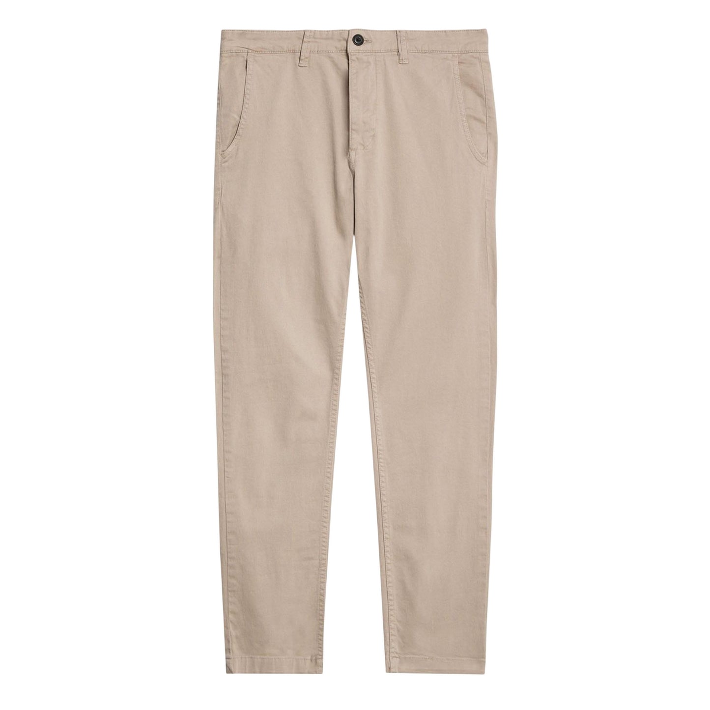 Light Beige - Front - Lyle & Scott Mens Straight Leg Chinos