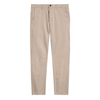 Light Beige - Front - Lyle & Scott Mens Straight Leg Chinos