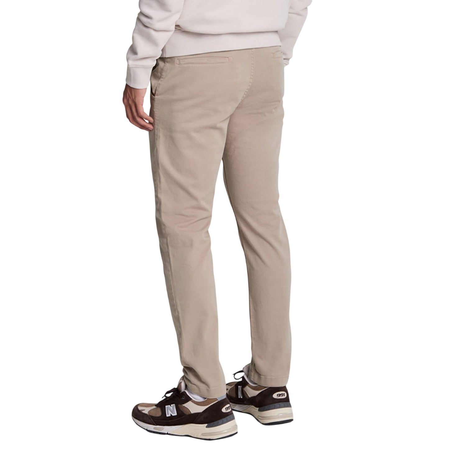 Light Beige - Back - Lyle & Scott Mens Straight Leg Chinos