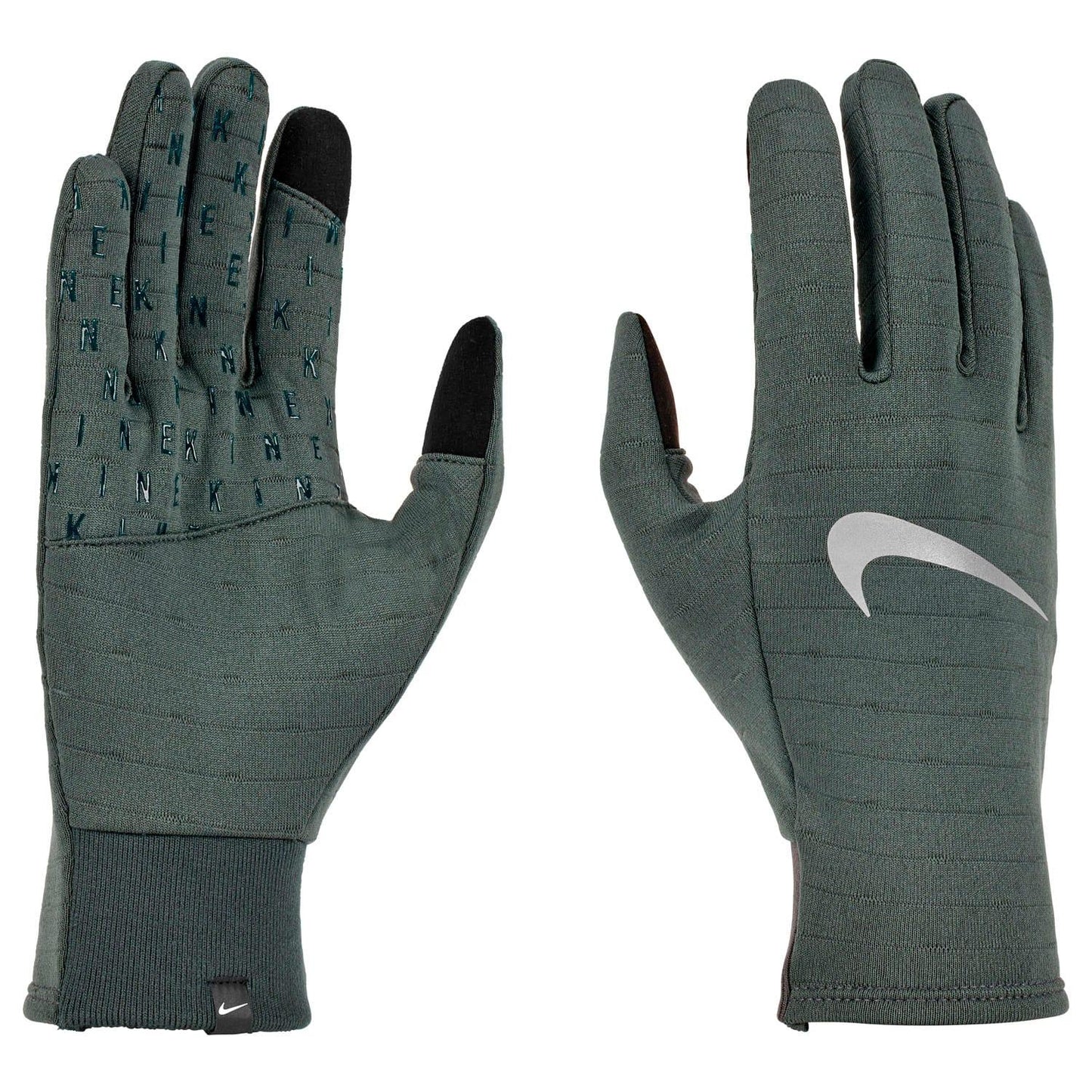 Green - Front - Nike Sphere 3.0 Therma-Fit Running Gloves