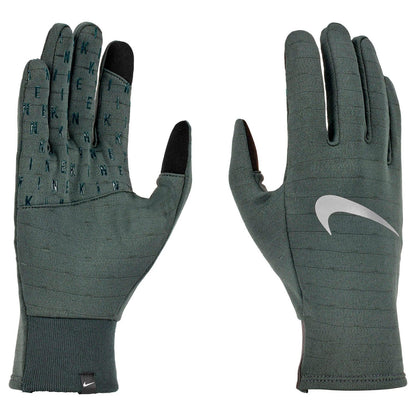 Green - Front - Nike Sphere 3.0 Therma-Fit Running Gloves
