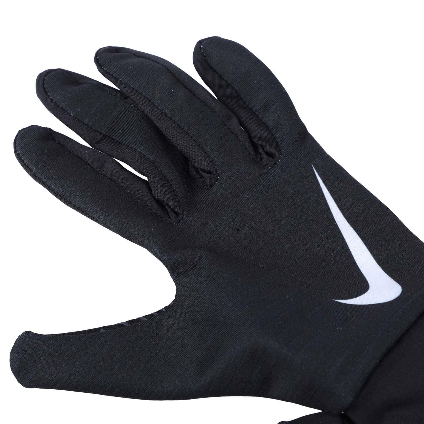 Black - Side - Nike Childrens-Kids Logo Base Layer Gloves