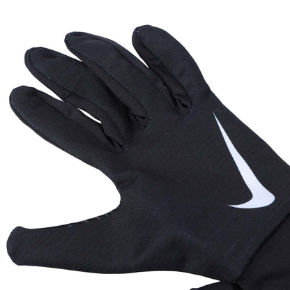 Black - Side - Nike Childrens-Kids Logo Base Layer Gloves