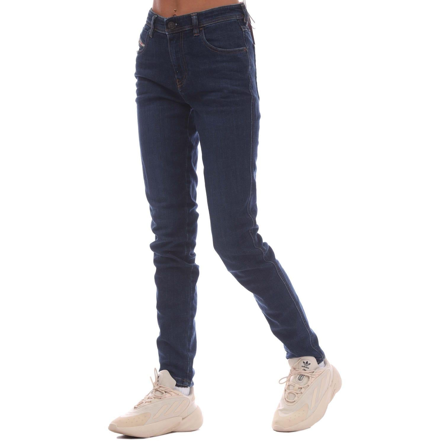 Denim - Side - Diesel Mens 2015 Babhila Skinny Jeans