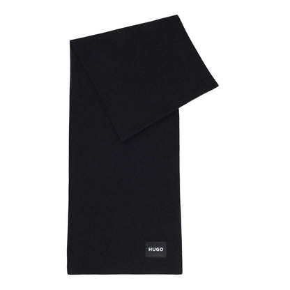 Black - Front - Hugo Zevon Scarf