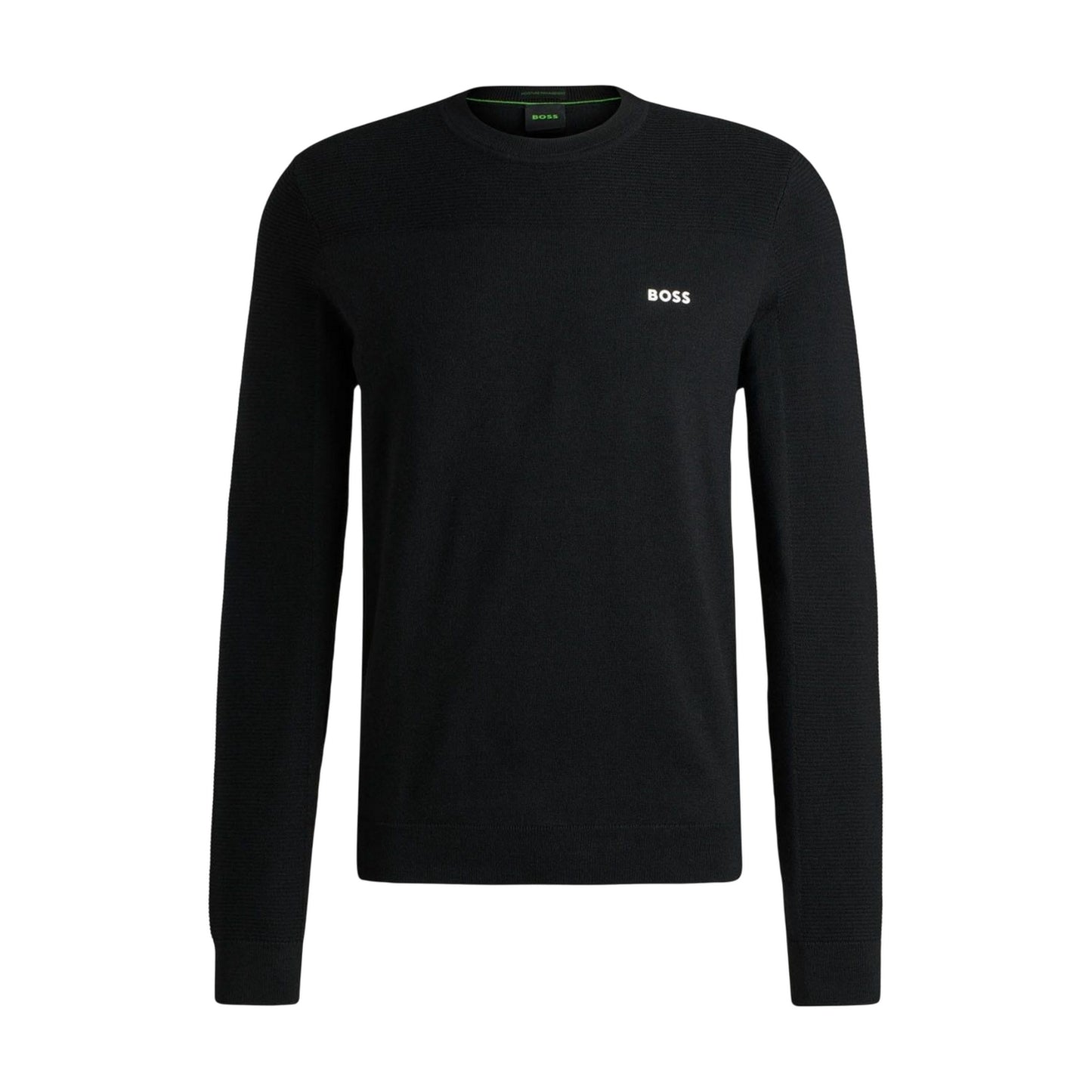 Black - Front - Boss Mens Momentum-X Sweatshirt