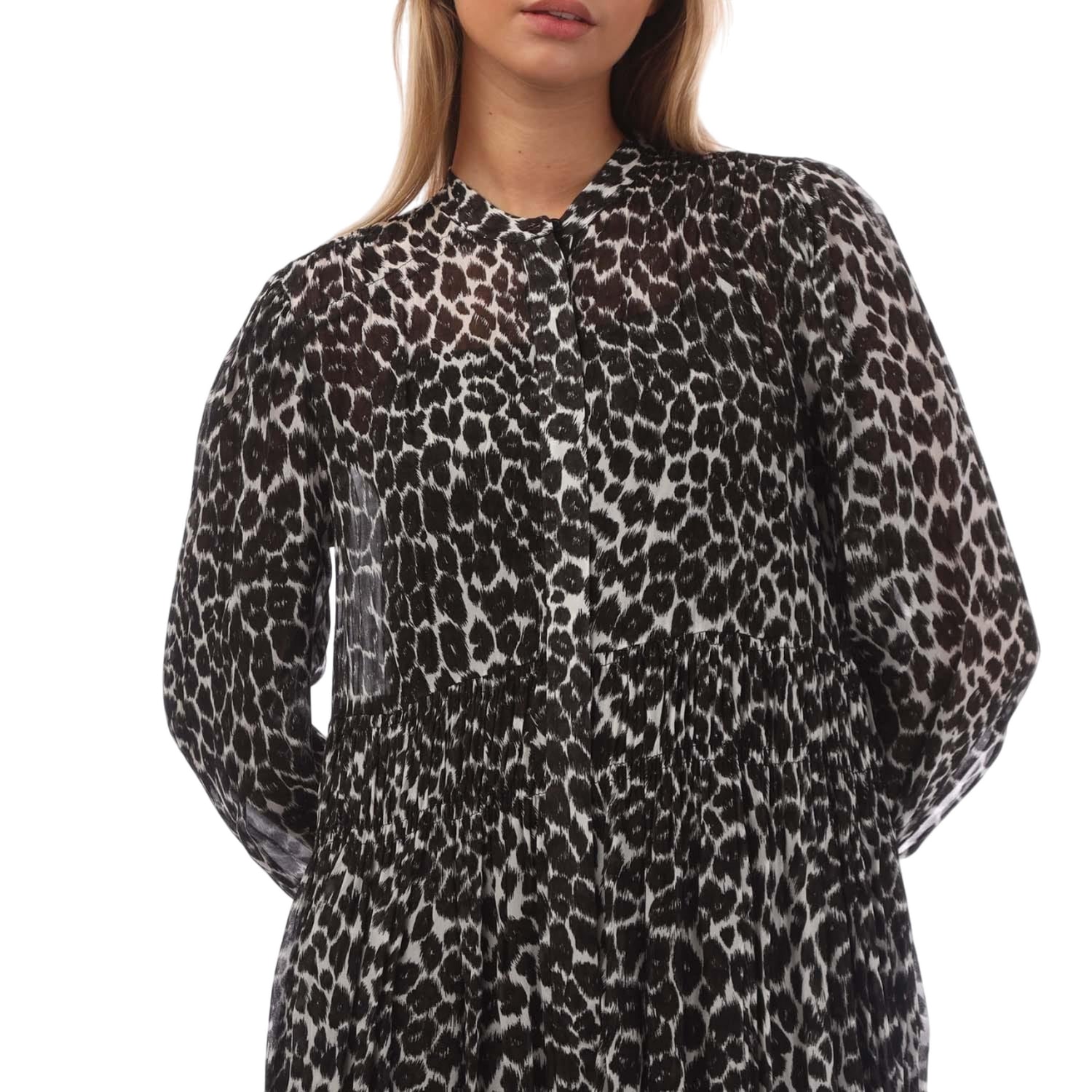 Black-White - Side - Boss Womens-Ladies Dileola Casual Dress
