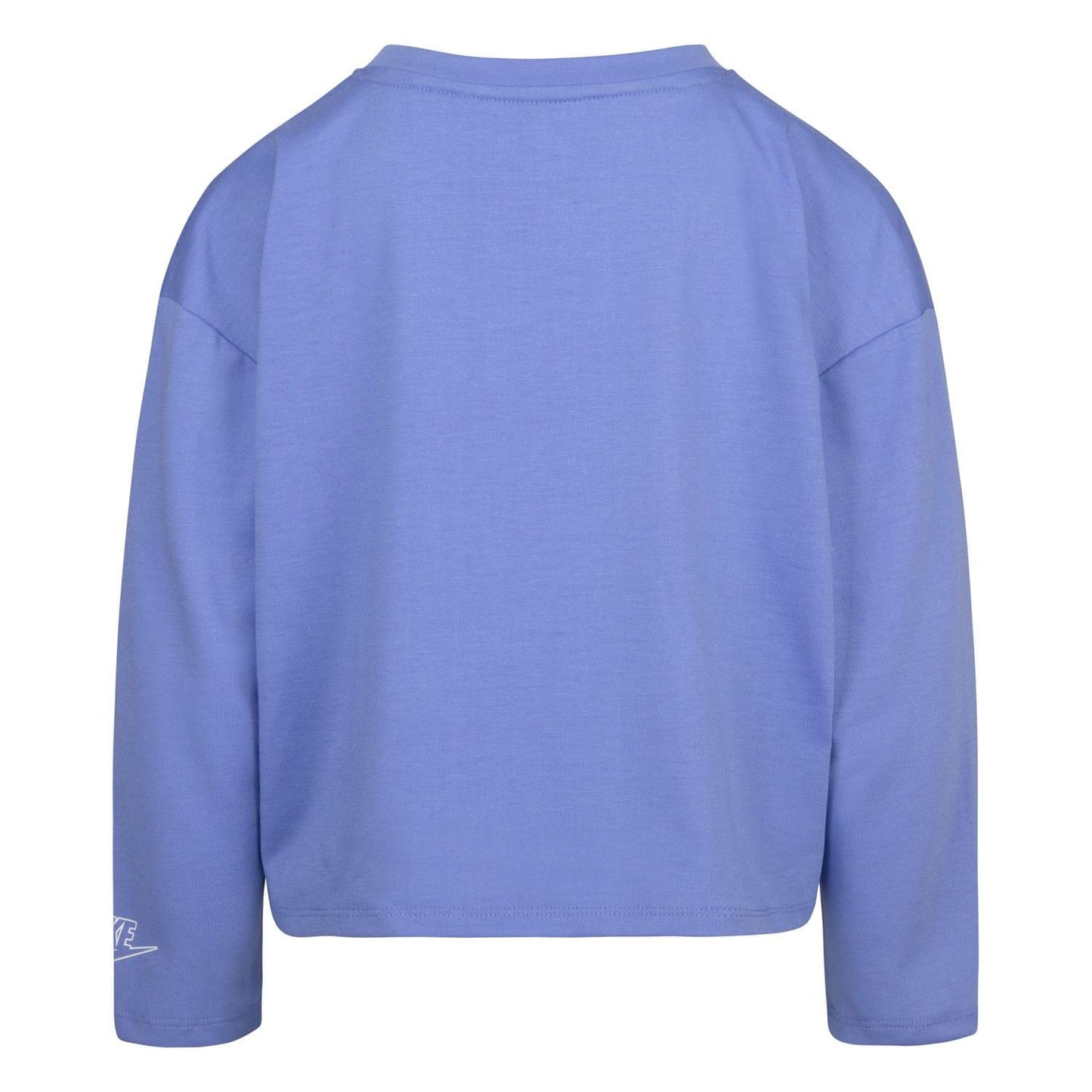 Blue - Back - Nike Girls Notebook Knitted Long-Sleeved T-Shirt