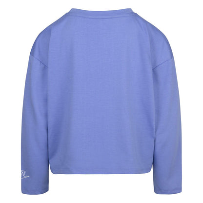 Blue - Back - Nike Girls Notebook Knitted Long-Sleeved T-Shirt