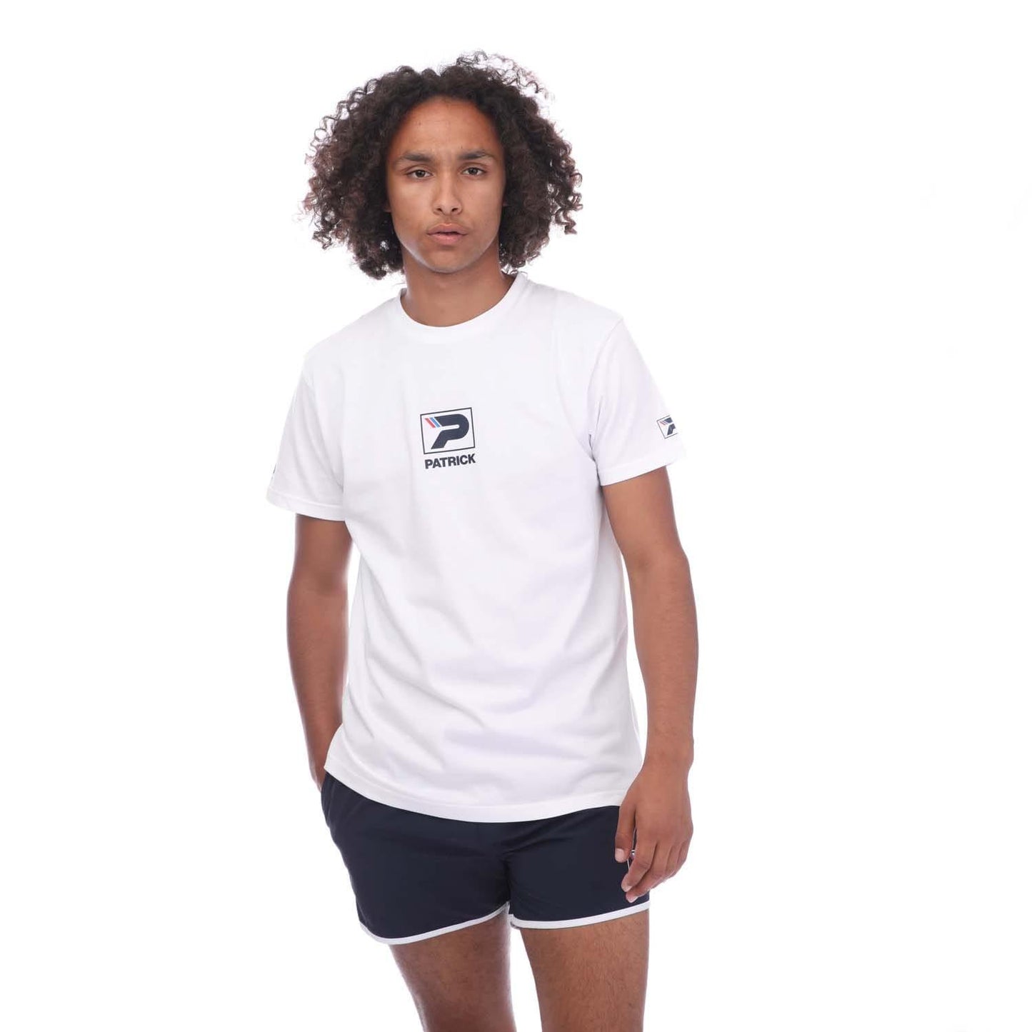 White - Front - Patrick Mens Joe T-Shirt