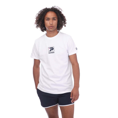 White - Front - Patrick Mens Joe T-Shirt