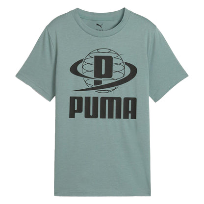 Green - Front - Puma Childrens-Kids II Graphic Print T-Shirt