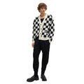 Natural - Pack Shot - Hugo Mens Skeeches Checked Cardigan