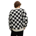 Natural - Back - Hugo Mens Skeeches Checked Cardigan