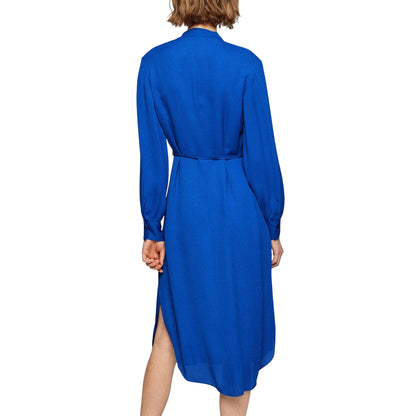 Blue - Back - Boss Womens-Ladies Dibanora 6 Casual Dress