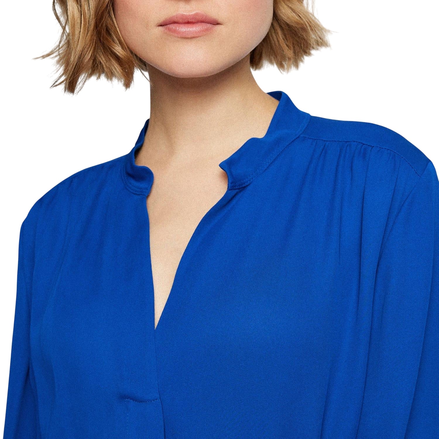 Blue - Side - Boss Womens-Ladies Dibanora 6 Casual Dress