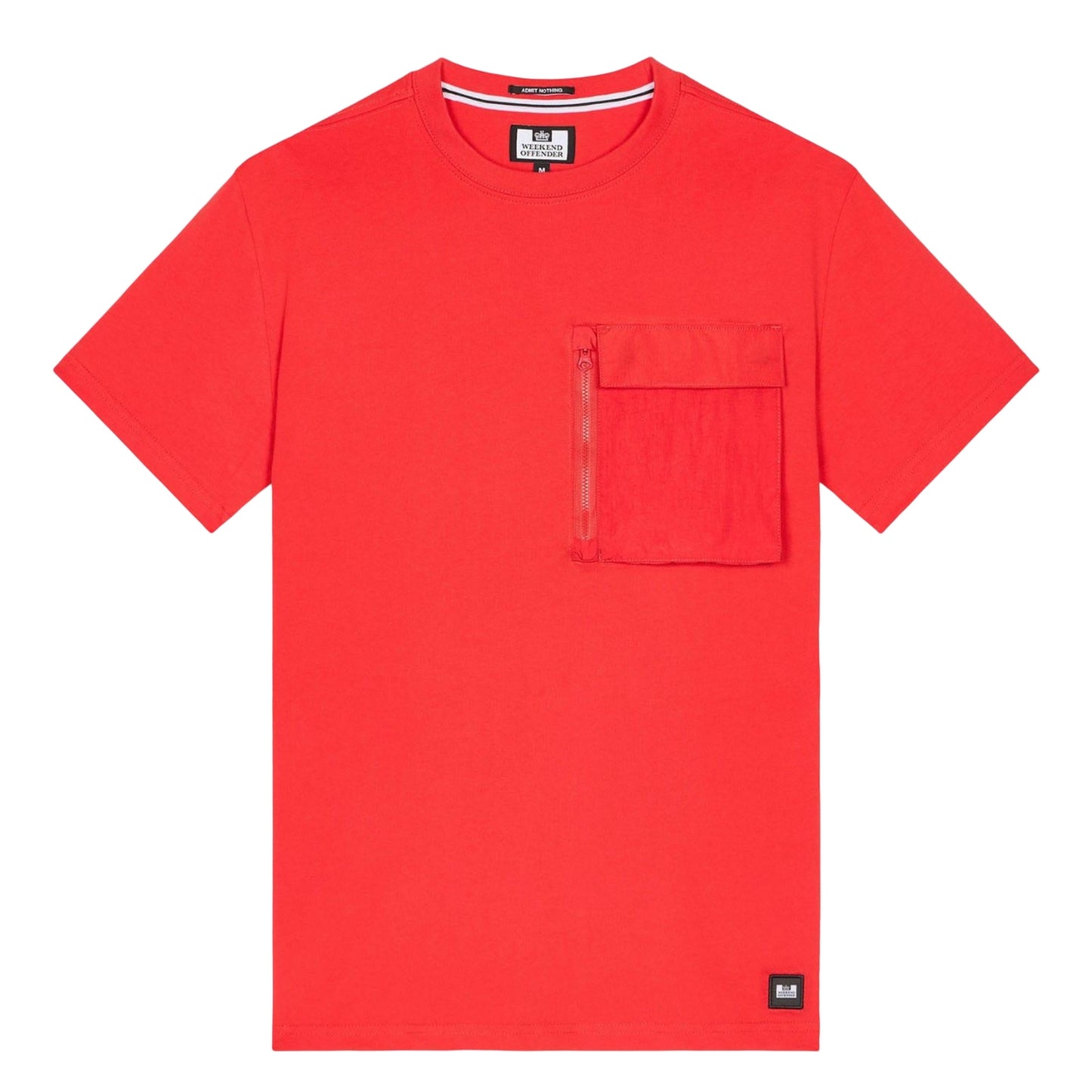 Red - Front - Weekend Offender Mens Takaji Parachute Pocket T-Shirt