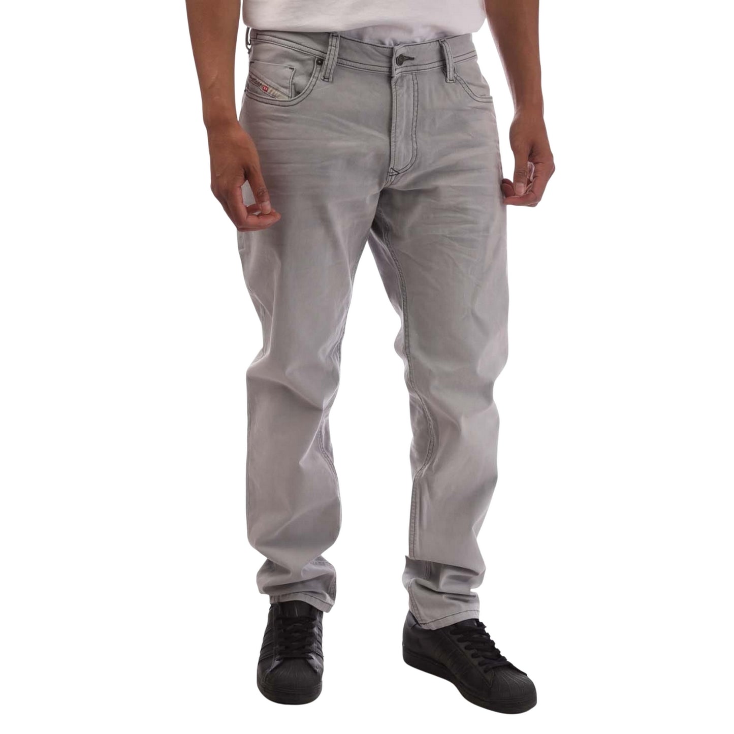 Grey - Front - Diesel Mens 1979 Sleenker Low Rise Skinny Jeans