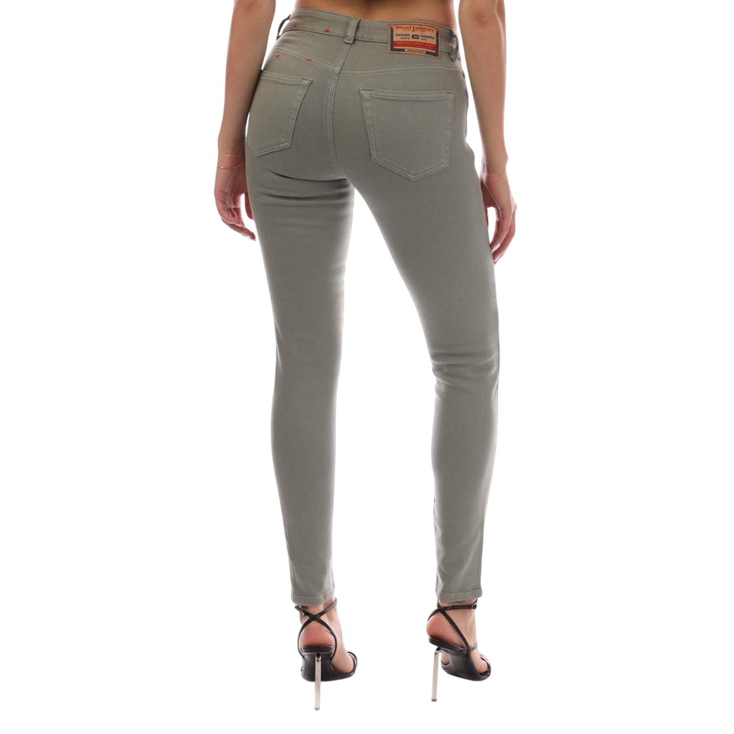 Grey - Back - Diesel Womens-Ladies 2017 Slandy Slim Jeans