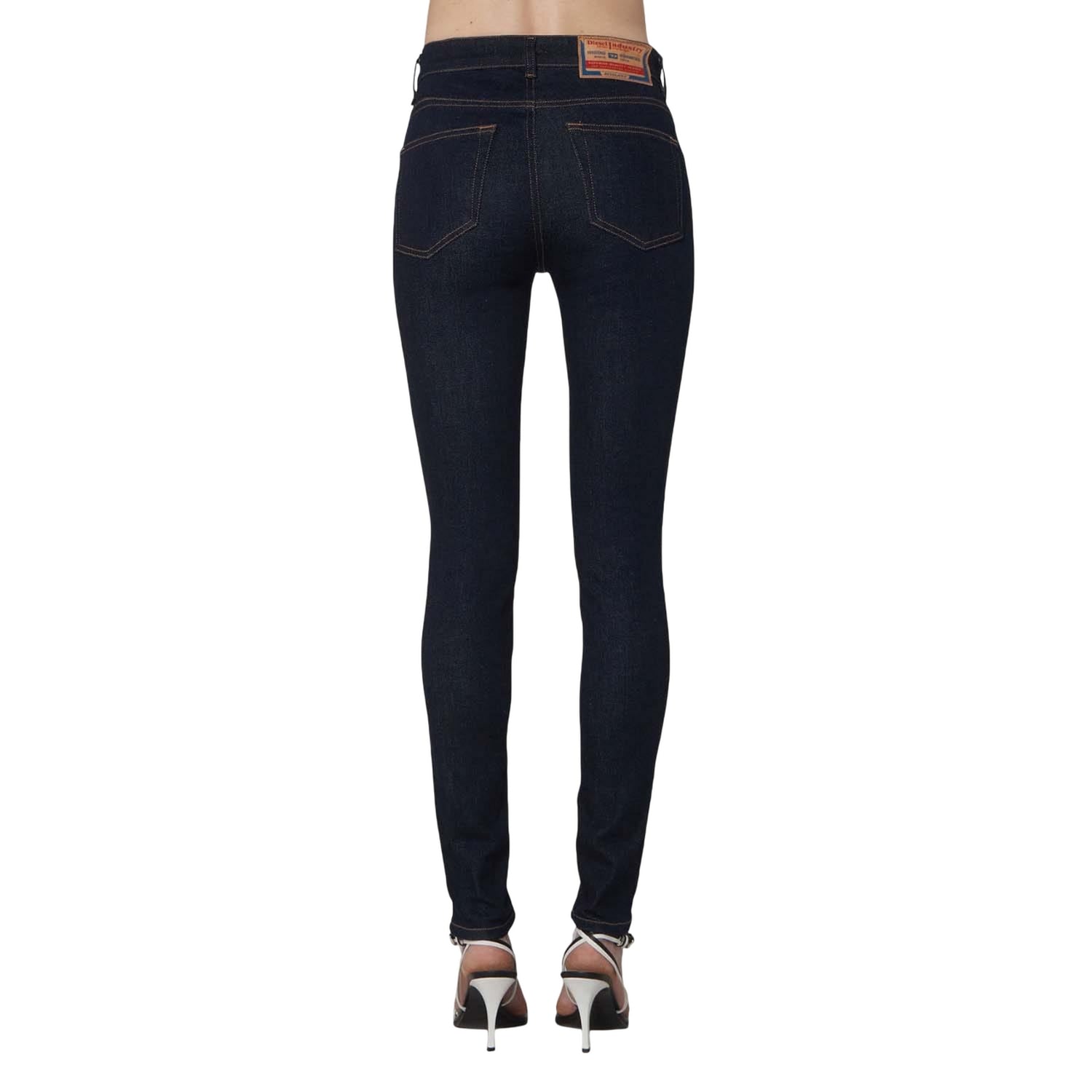 Denim - Back - Diesel Womens-Ladies 2017 Slandy Slim Jeans