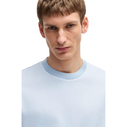 Blue - Side - Boss Mens H-Thompson 432 T-Shirt