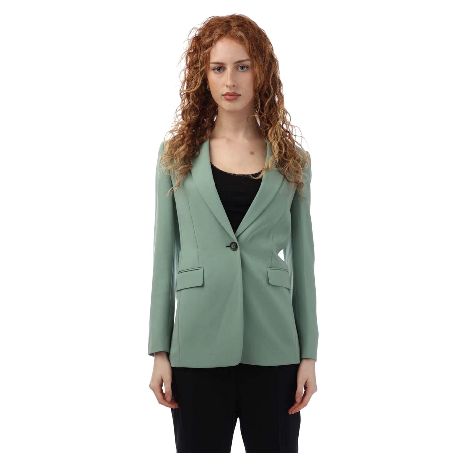 Green - Front - Boss Womens-Ladies Jocaluah Blazer